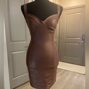 Wore once mini brown dress